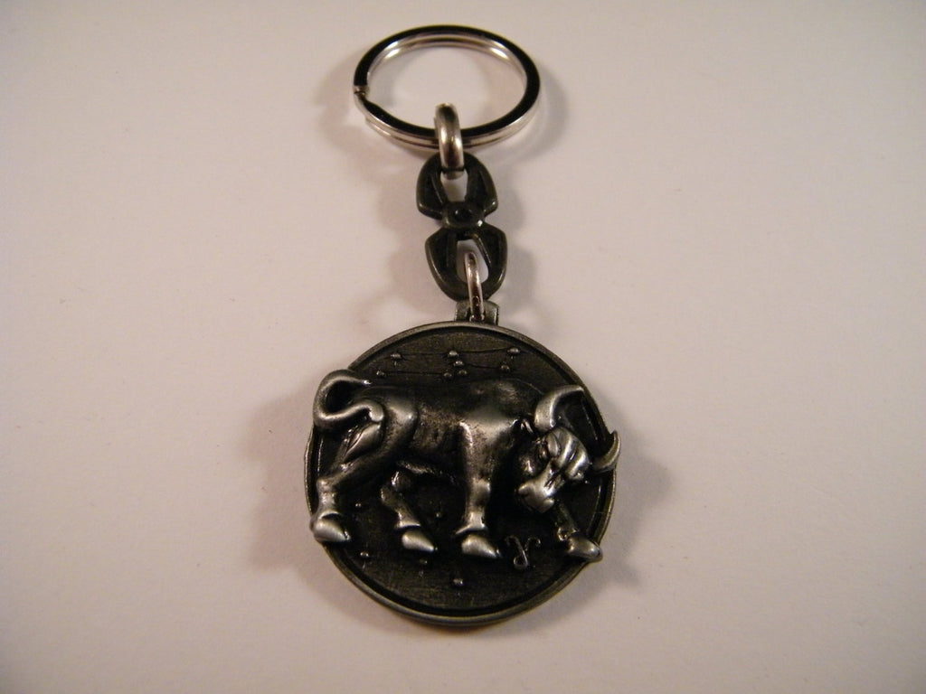 Taurus Zodiac Sign Keyring, Bull Keychain, Horoscope Gift, Bag Charm, Astrology Gift, Star Sign Keychain, Bull Charm Jewelry, Unisex Gift