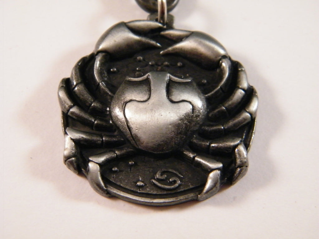 Cancer zodiac Keychain, Crab Zodiac Keyring, Astrology Sign, Birthday Gift, Star Sign Charm, Horoscope Bag Charm, Pendant Zodiac Jewelry