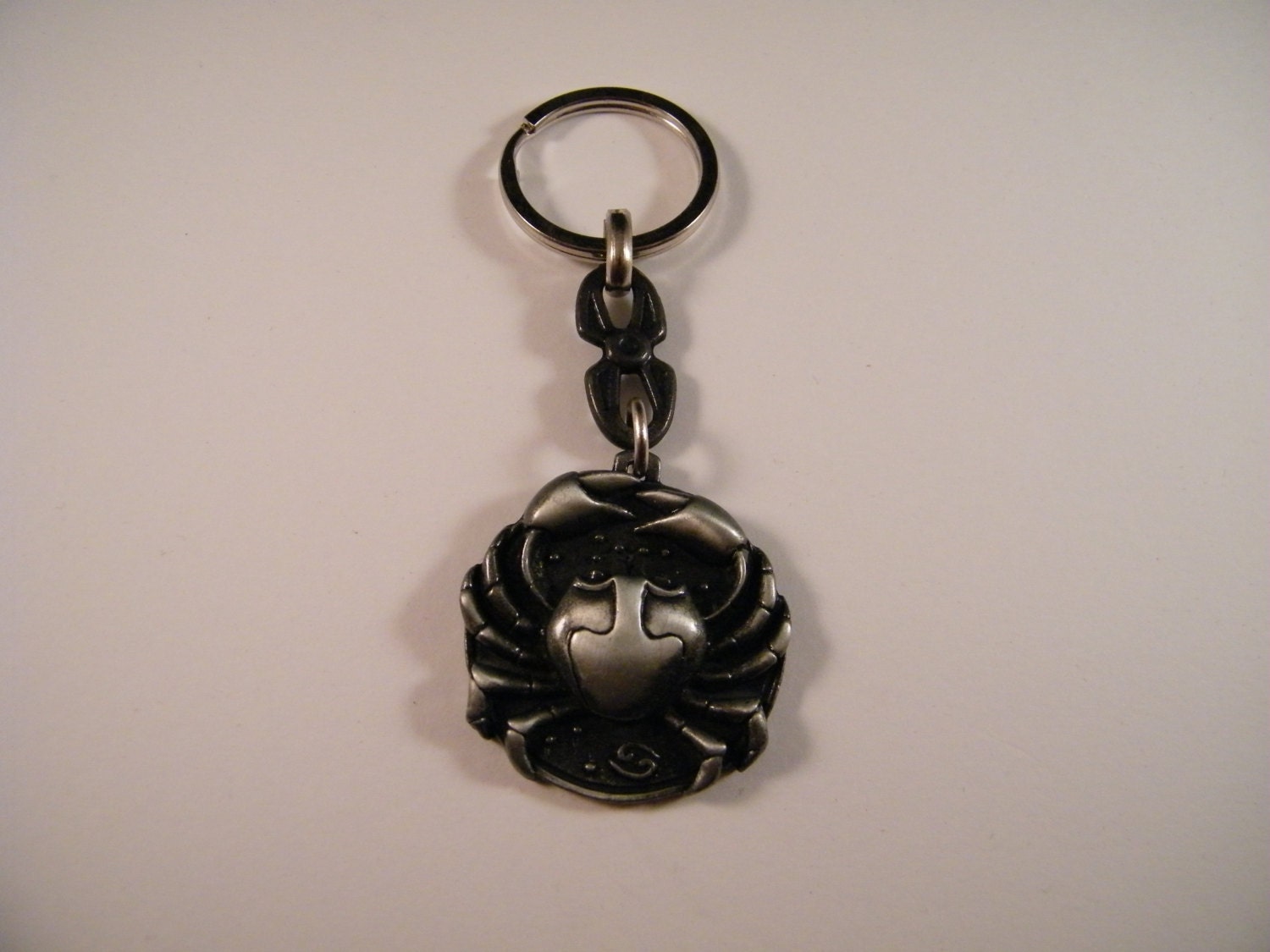 Cancer zodiac Keychain, Crab Zodiac Keyring, Astrology Sign, Birthday Gift, Star Sign Charm, Horoscope Bag Charm, Pendant Zodiac Jewelry