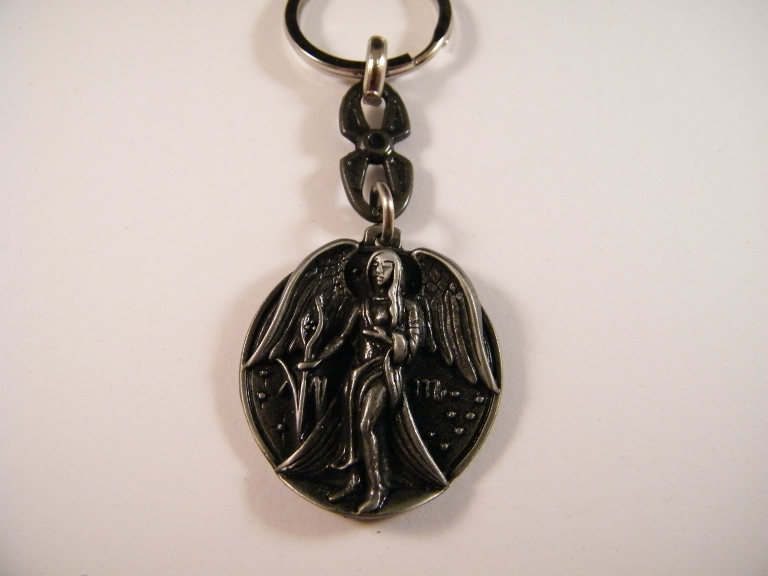 Virgo zodiac sign keyring, Virgo Jewelry, astrology charm, Constelation Virgo keychain, Birthday Gift, Car accessory, gift for girl