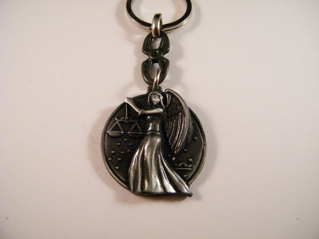 Libra keychain, zodiac keyring, horoscope jewelry, Libra gift idea, star sign pendant, birthday gift, bag charm, custom keyring, accessory