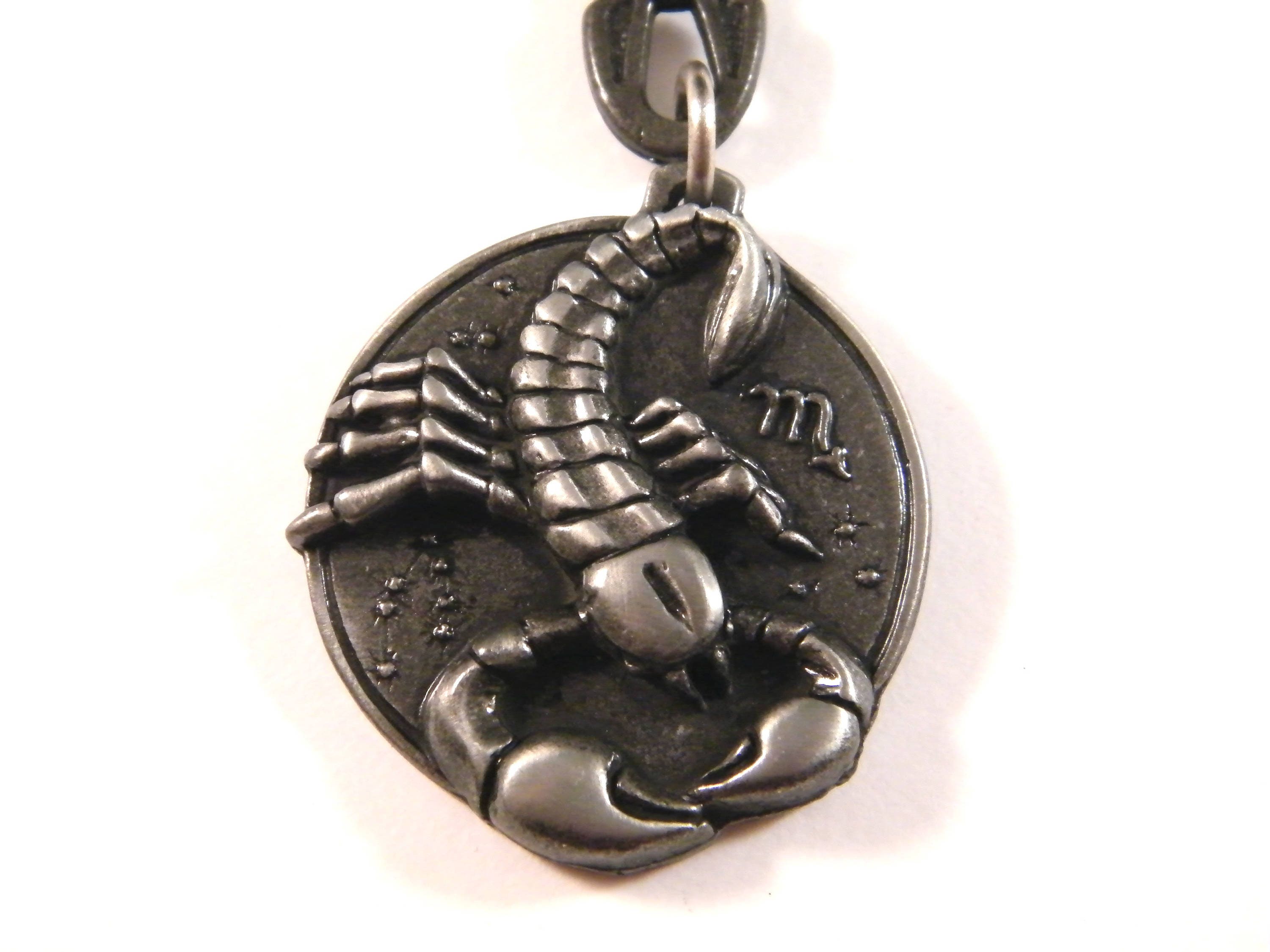 Scorpio keychain, zodiac sign keyring, horoscope constellation pendant, astrology charm, Scorpio jewelry, birthday gift idea, horoscope