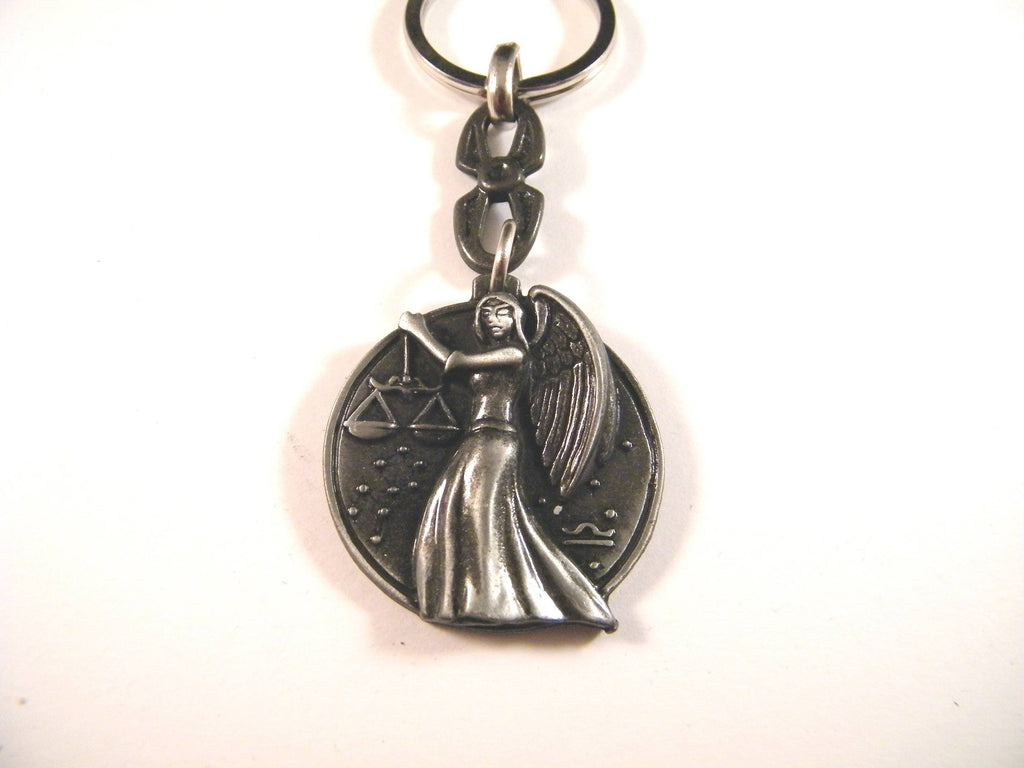 Libra keychain, zodiac keyring, horoscope jewelry, Libra gift idea, star sign pendant, birthday gift, bag charm, custom keyring, accessory