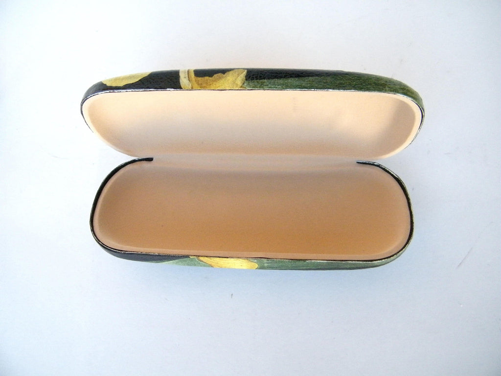 Floral Hard Eyeglasses Case: Handmade Glasses Protector