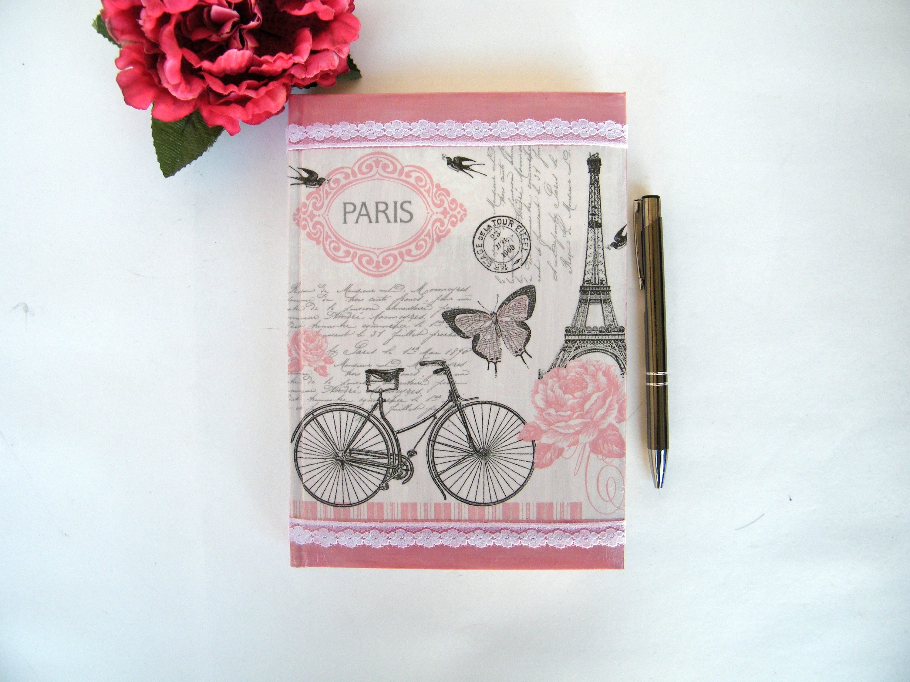 2026 Daily Planner: Paris Shabby Chic A5 Diary, Handmade