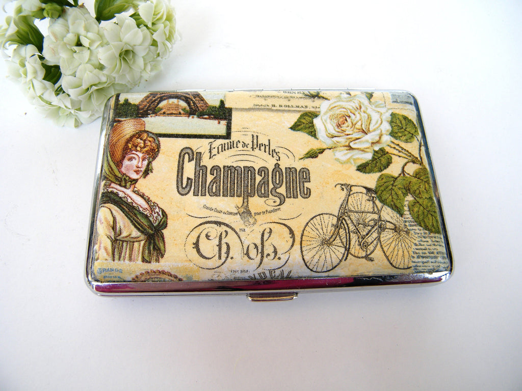 Slim 100's Cigarrette case with romantic Paris