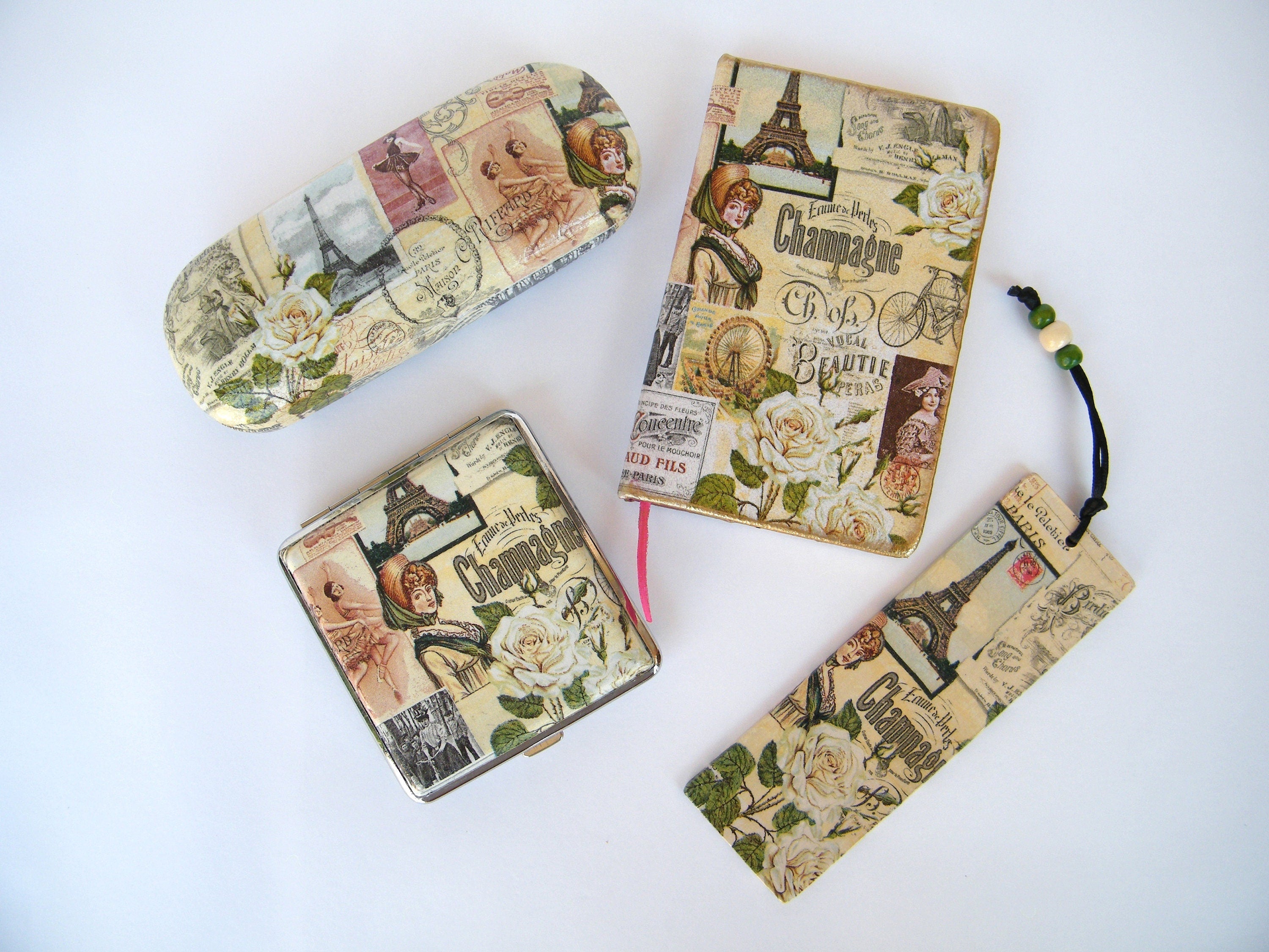 Slim 100's Cigarrette case with romantic Paris