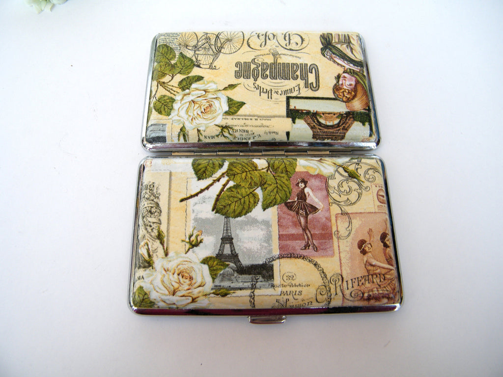 Slim 100's Cigarrette case with romantic Paris