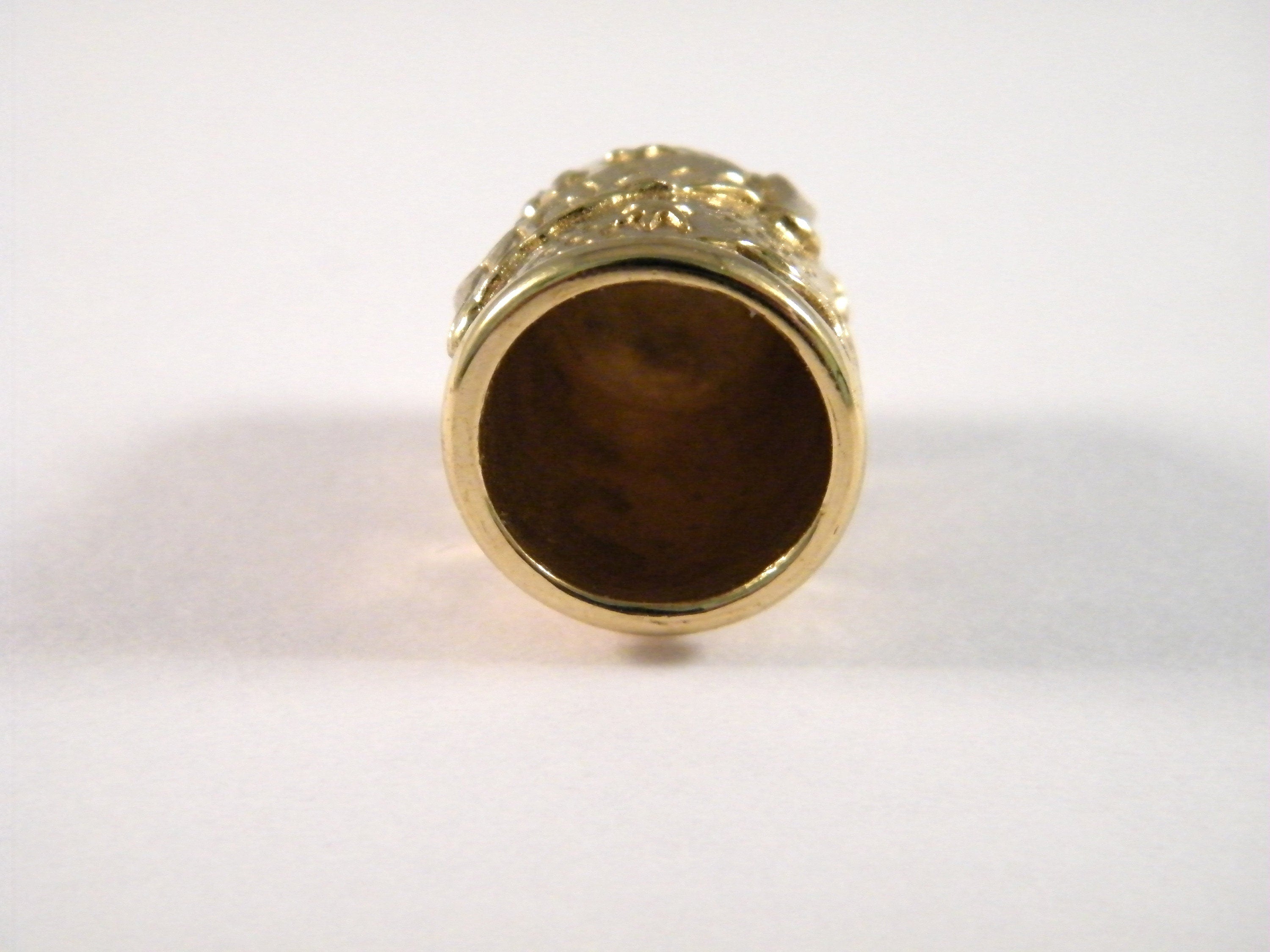 Thimble from Malaga Spain, Bronze Vintage Thimble, Sewer Gift, Collectible Thimble, Sewing Accessory Jewelry, Sewer Collection, Sewing Tool