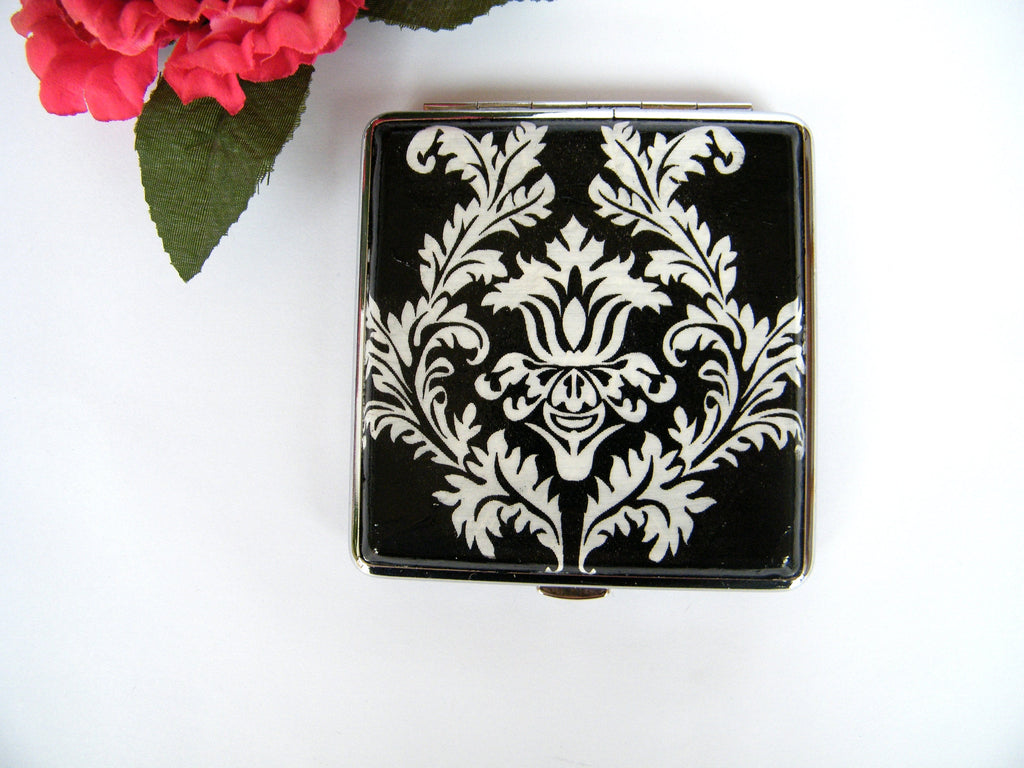 Black and White Cigarette Case - Business Card Holder - Smoking Accessory - Clutch Wallet - Backpack Purse - Credit Card Case