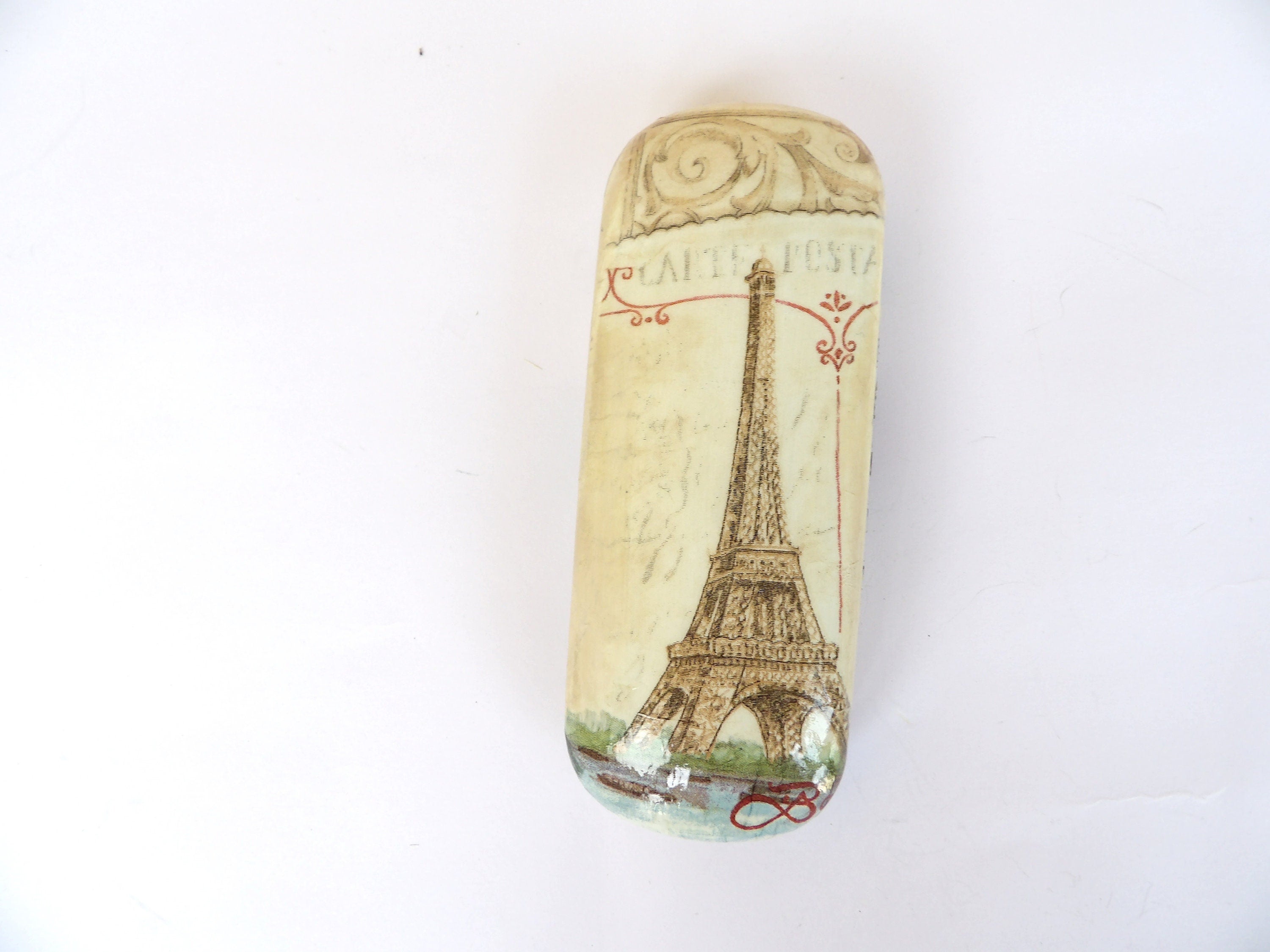 Red Rose Eyeglasses Case, Vintage Paris, Grandmother Gift, Shabby Chic, Romantic Rose Present, Glasses Holder, French Memories