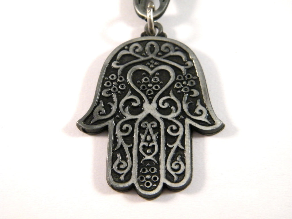 Hamsa hand keychain, Fatima hand, hamsa amulet, spiritual keyring, protection charm, good luck keyring, car accessory,  unisex gift