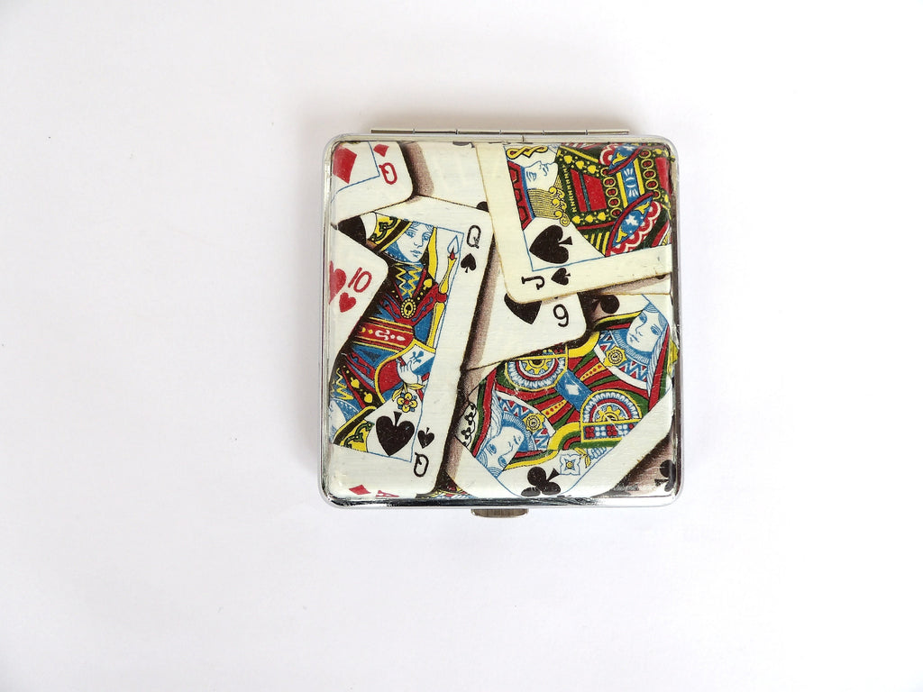 Cigarette Case Poker Cards, Cigarrette Holder, Gift for Him, Gift for Smokers, Pocker Lover Gift, Ace Cards, Casino Player, Tobacco Holder