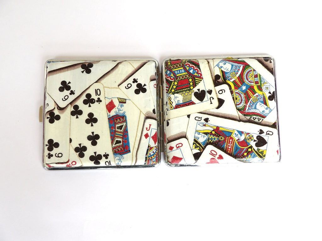 Cigarette Case Poker Cards, Cigarrette Holder, Gift for Him, Gift for Smokers, Pocker Lover Gift, Ace Cards, Casino Player, Tobacco Holder