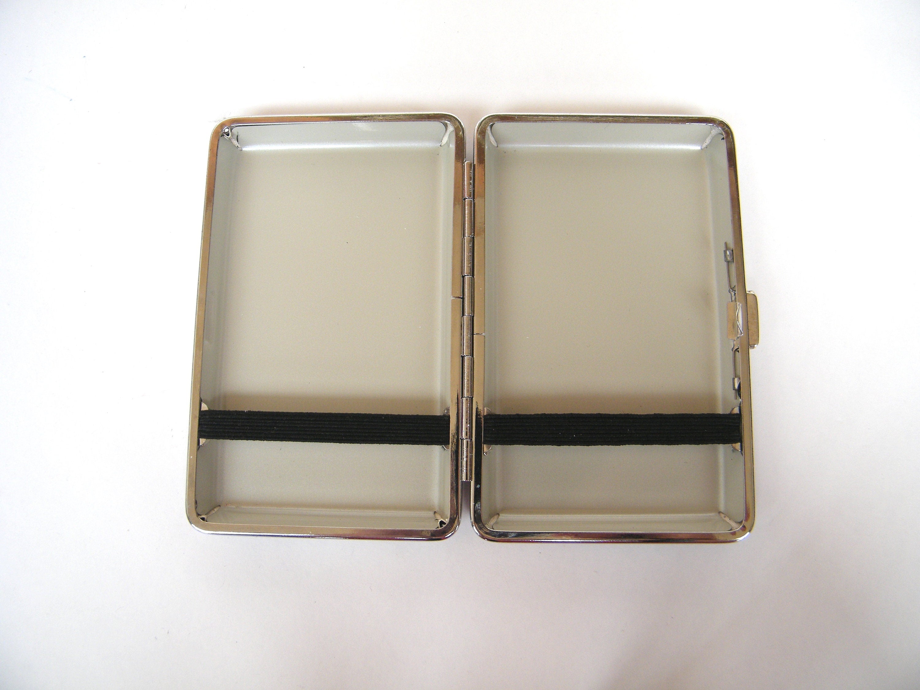 Slim 100 Cigarette Case with Roses, Floral Box, Business Card Case, Gift for Smokers, Elegant Gift for Her, Credit Card Case, Bag Purse