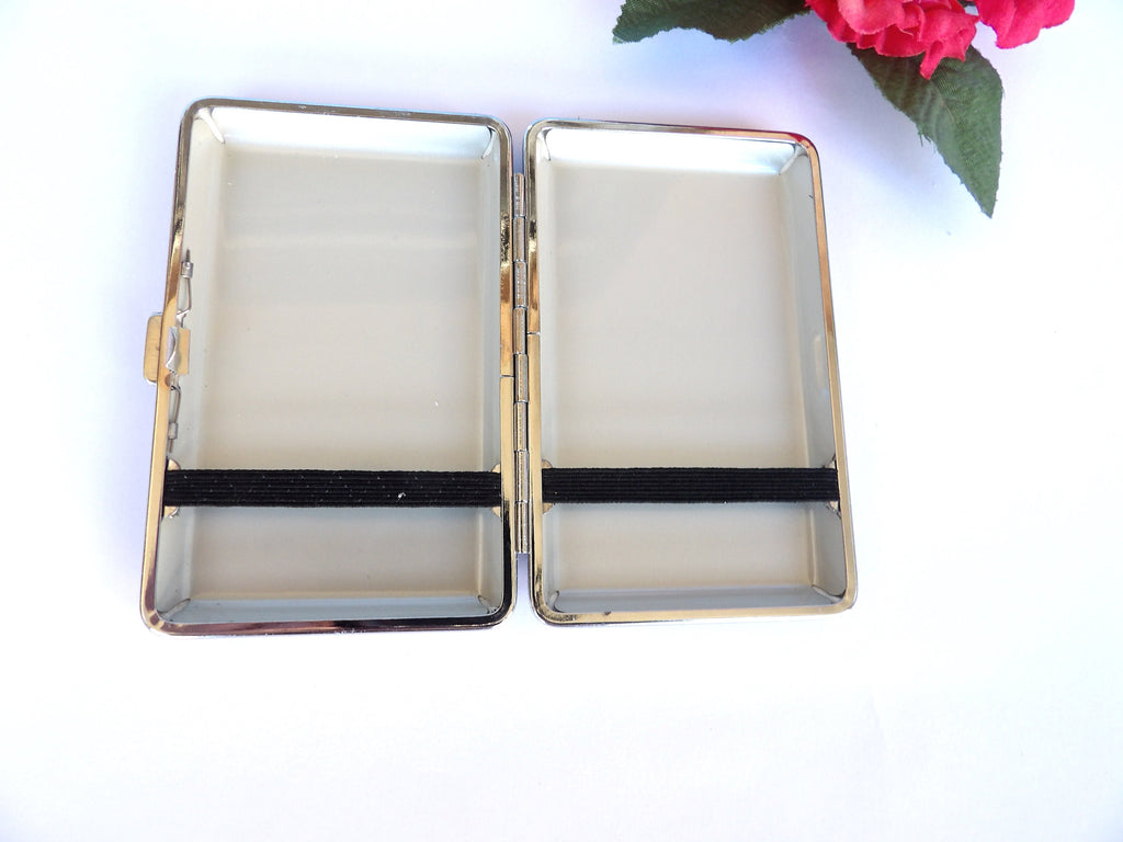 Dragonfly Cigarrette Case, 100s Slim Cigarette Box, ID Card Case, Business Card Case, Elegant Gift For Her, Handcrafted Card Case, Bag Case