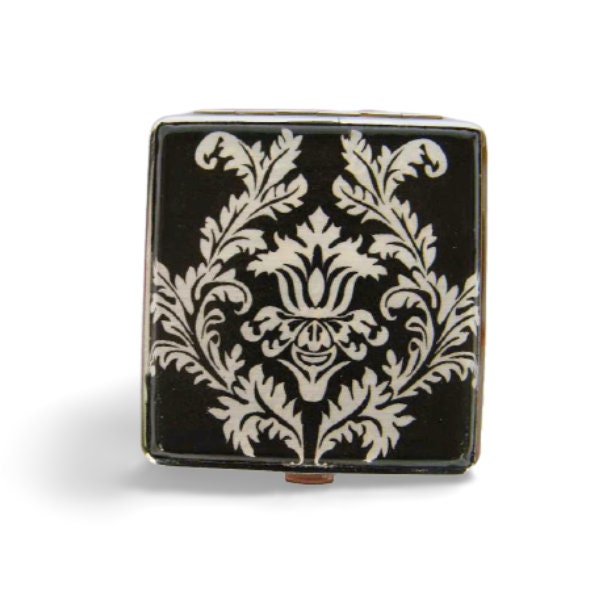 Black and White Cigarette Case - Business Card Holder - Smoking Accessory - Clutch Wallet - Backpack Purse - Credit Card Case