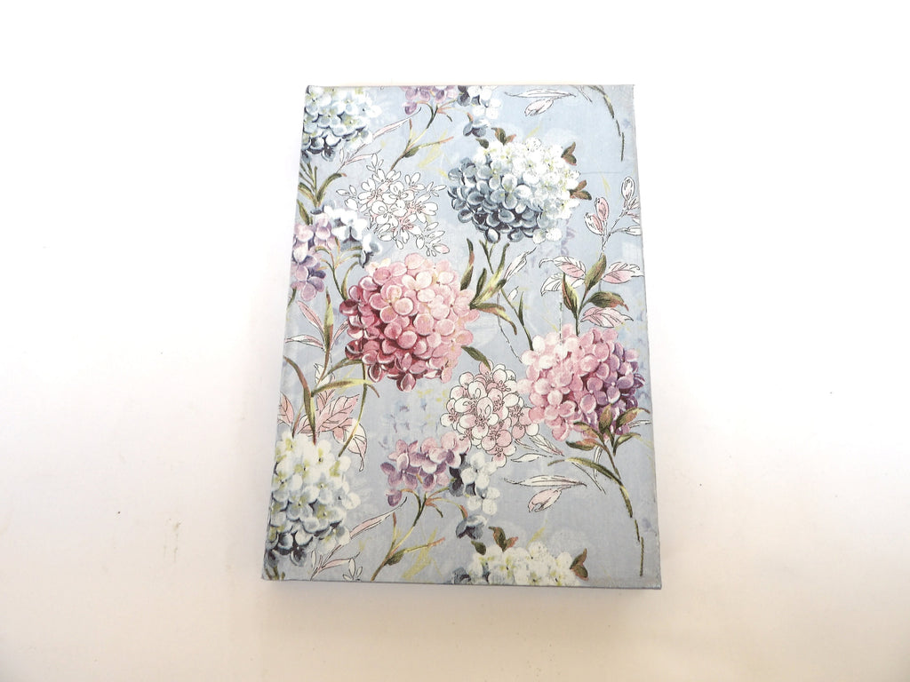 Daily Planner 2026, A5 Hard Cover Diary, Journal, Appointment Book, Agenda Day to a Page, Hortensia Flower, Co-worker gift , Daily Calendar