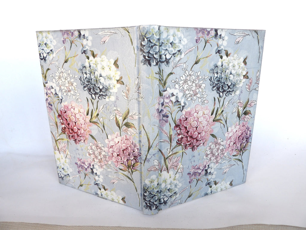 Daily Planner 2026, A5 Hard Cover Diary, Journal, Appointment Book, Agenda Day to a Page, Hortensia Flower, Co-worker gift , Daily Calendar