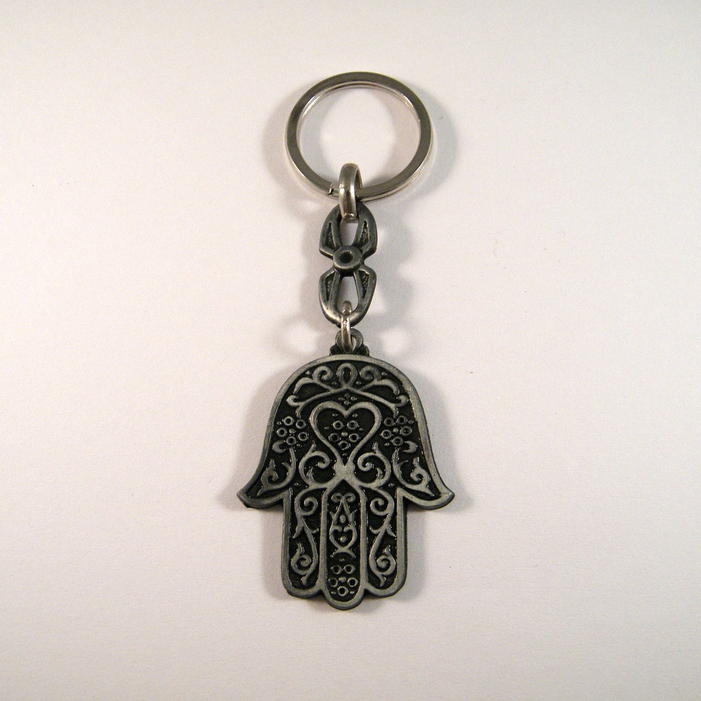 Hamsa hand keychain, Fatima hand, hamsa amulet, spiritual keyring, protection charm, good luck keyring, car accessory,  unisex gift