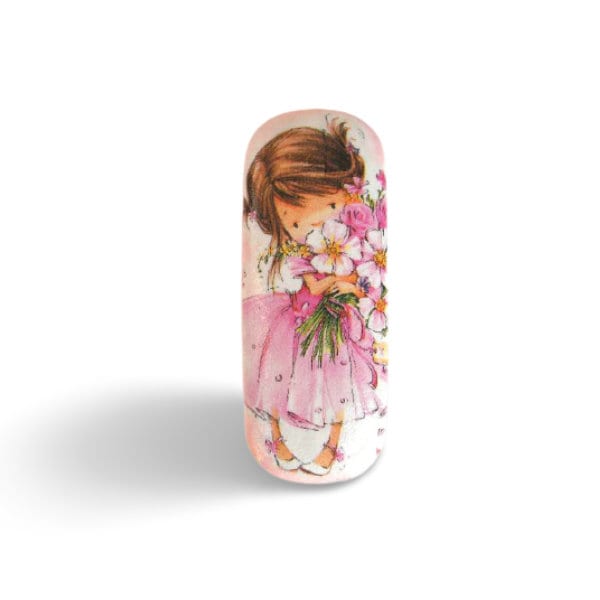 Girls Eyeglasses Case: Handmade Hard Spectacle Case with Flowers