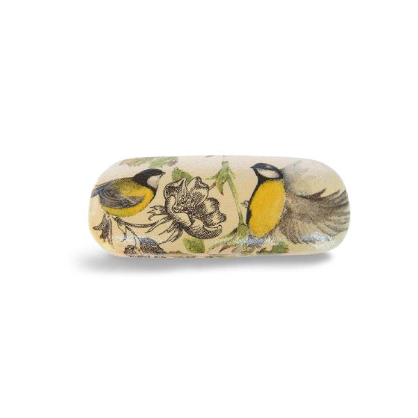Hard Eyeglasses Case with Birds, Glasses Holder, Spectacle Case, Reading Accessory, OOAK Gift for Her, Teacher Present, Bag and Purse Case