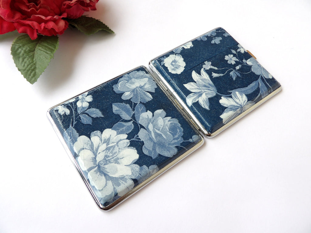 Elegant cigarette case, bussines card case, smoking accessory for her, cigarrette box, woman clutch wallet, backpack purse, credit card case