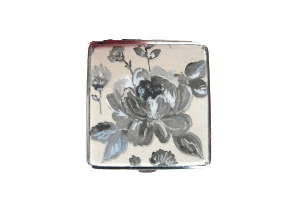 Pitillera Floral Artesanal para Mujer, Estuche para Cigarrillos King Size, Tarjetero Elegante