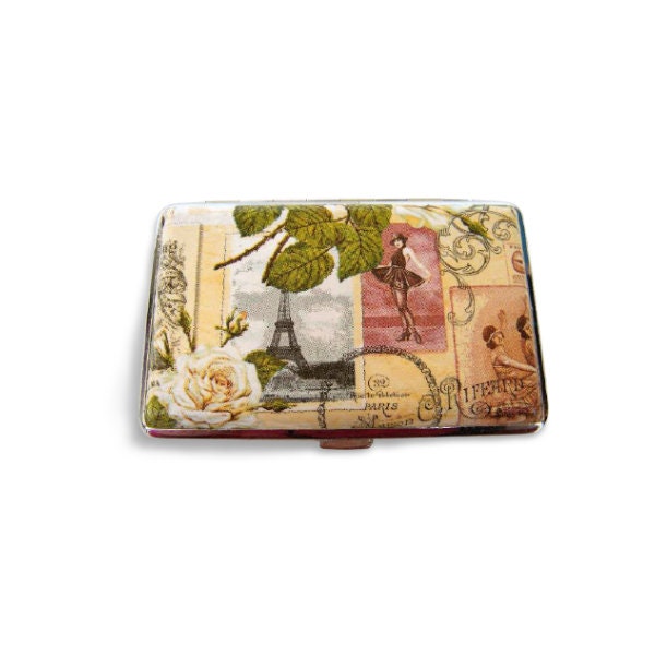 Slim 100's Cigarrette case with romantic Paris