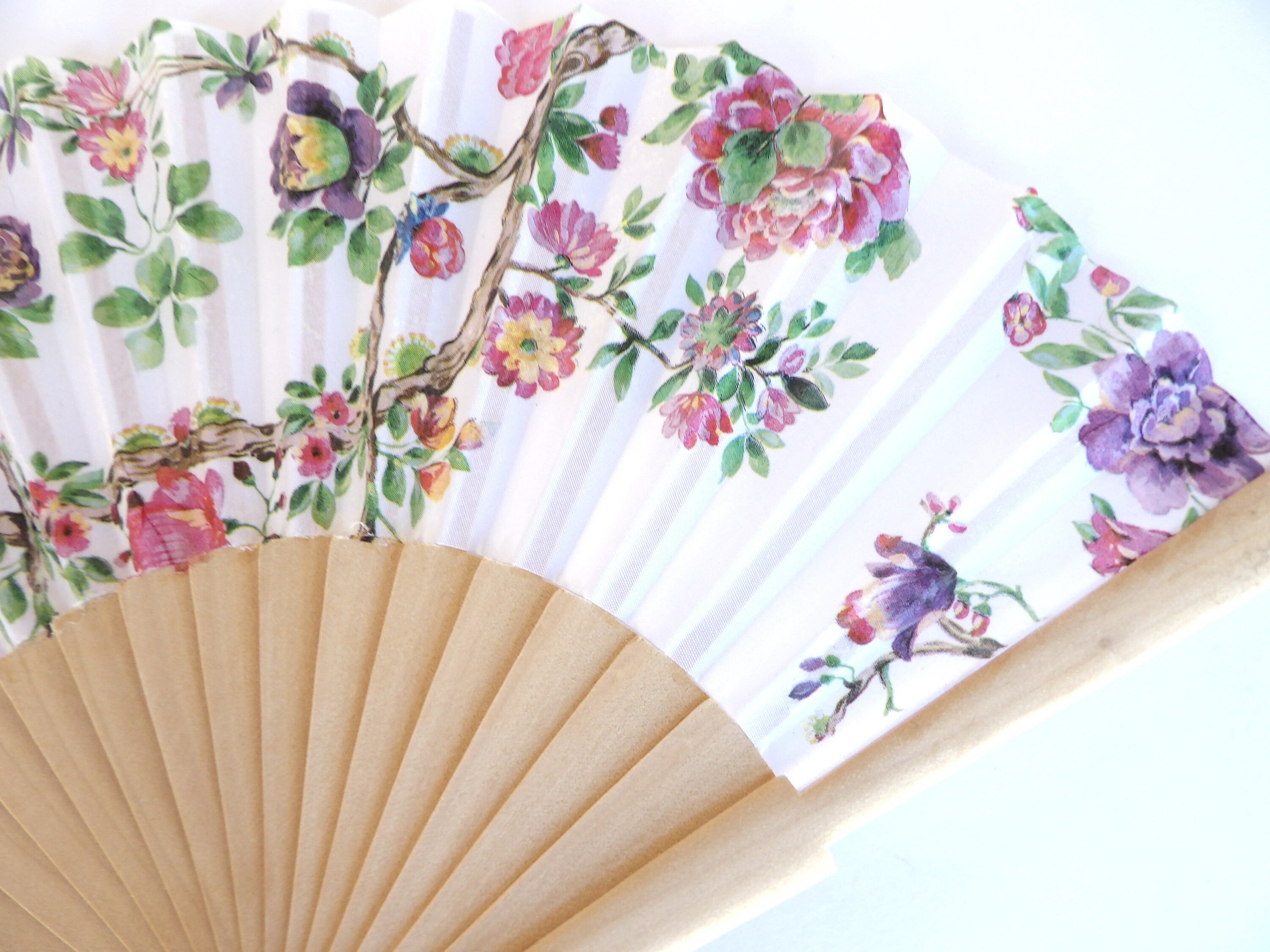 Floral Hand Fan for woman, Holding Fan, Botanical Hand Fan, Spanish Hand Fan, Party Summer Accessory, Wedding Favor, Contemporary Fan
