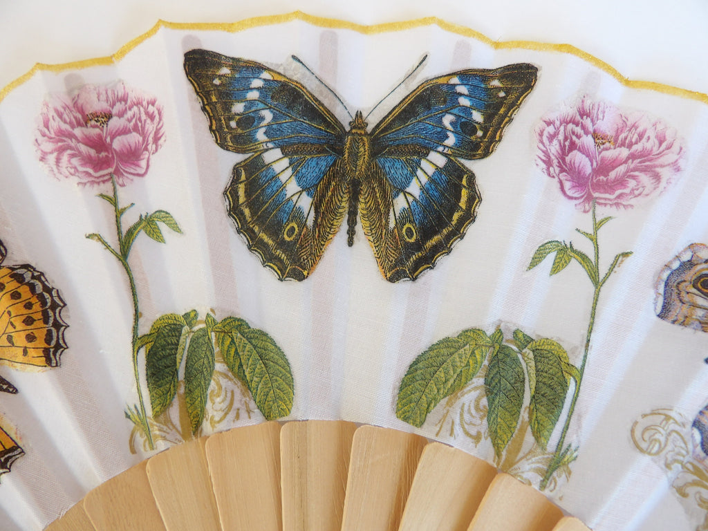 Butterfly Hand Fan, Holding Fan, Wedding Gift, Bride Accessory, Gift for Birds lovers, Bridesmaid Hand Fan, Summer Accessory