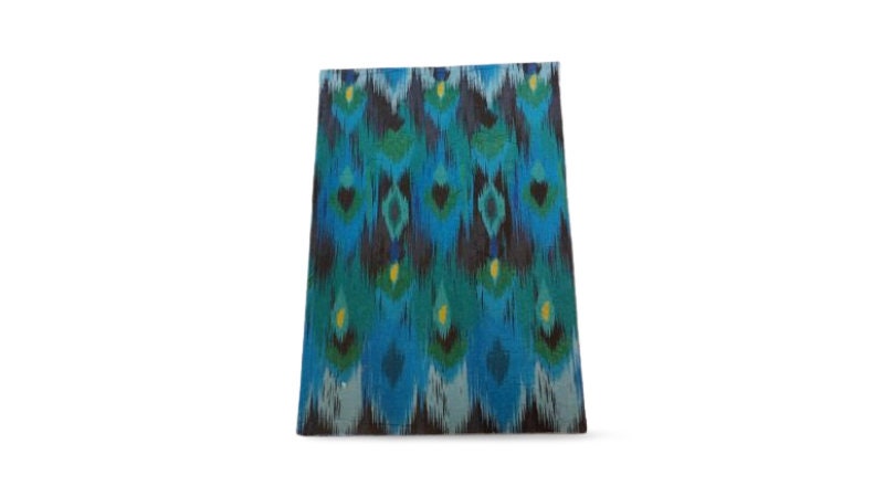 Daily Planner 2026, A5 Hard Cover Diary, Journal, Appointment Book, Agenda Day to a Page, Peacock Feathers desk diary, Co-worker Calendar