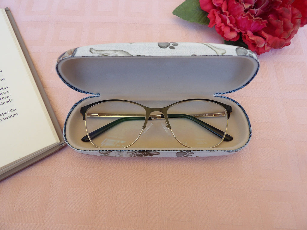 Cute Cats Eyeglass Case, Portable Hard Sunglass Case, Sweet Eyeglass Protector, Adorable Eyeglasses Box, Hard Eyeglasses Case, Reading glass