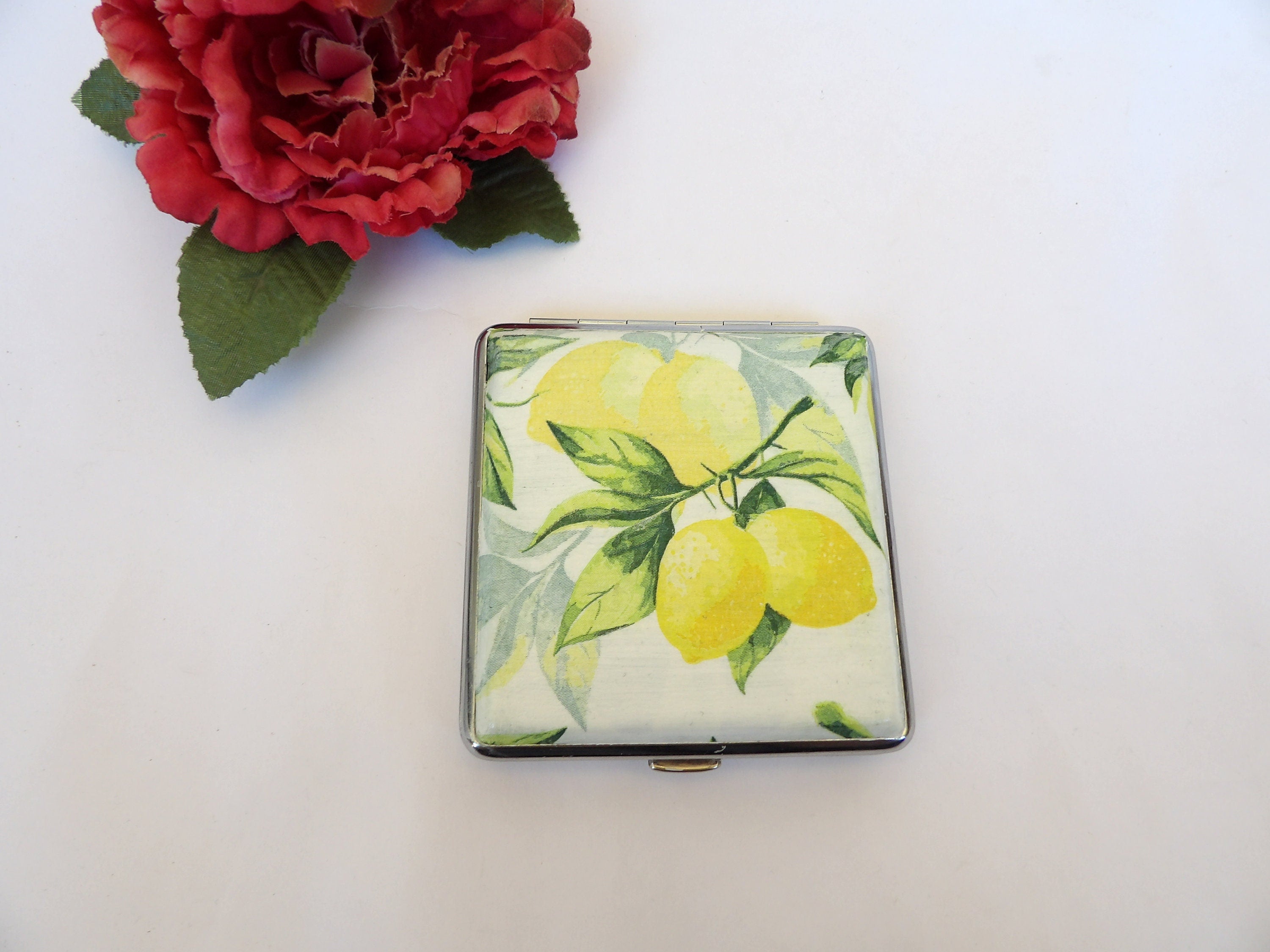 Fresh Lemon king size metal Cigarette Case