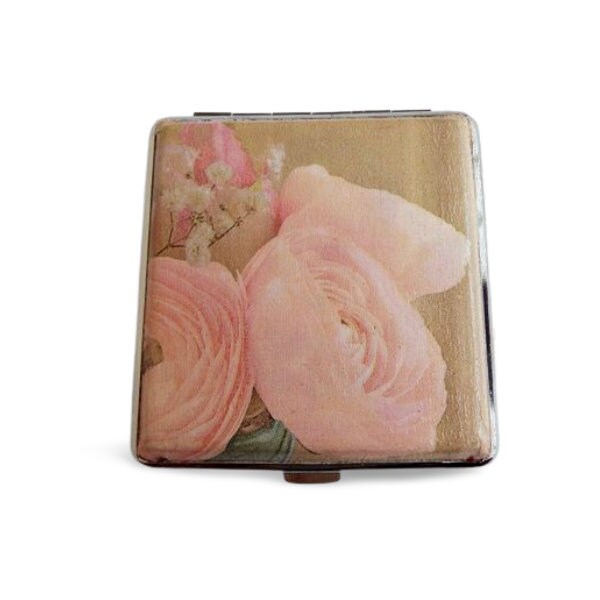 Vintage Shabby Chic Cigarette Case - Elegant Credit Card  King Size Box for Smokers - Bag Accessory