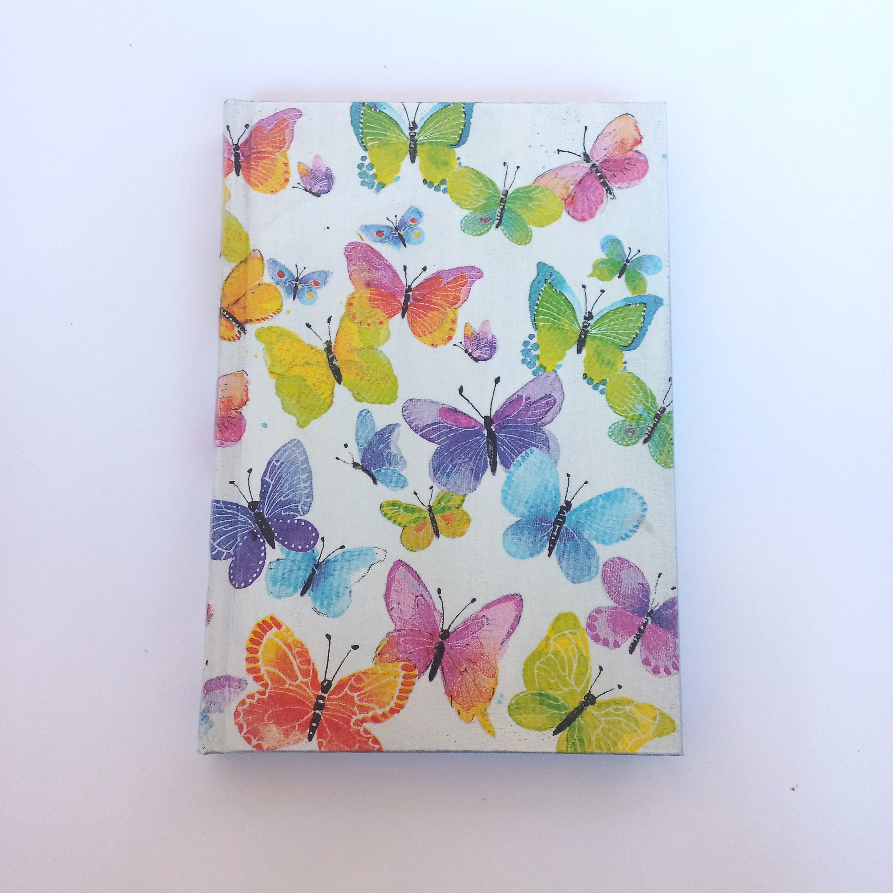 Daily Planner 2026 with Butterflies, A5 Hard Cover Diary, Journal, Appointment Book, Agenda Day to a Page, Co-worker gift , Daily Calendar
