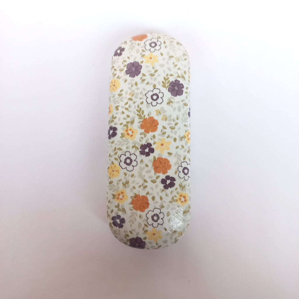 Floral Hard Eyeglasses Case: Handmade Glasses Protector