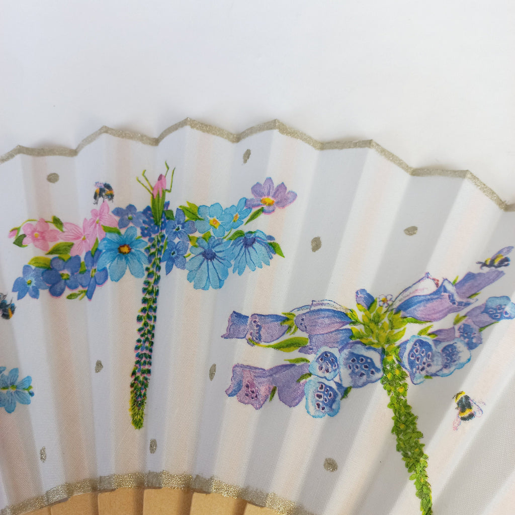 Dragonfly Symbol Change Hand Fan - Feather Wedding Gift Bride Bridesmaid Accessory Summer Fan