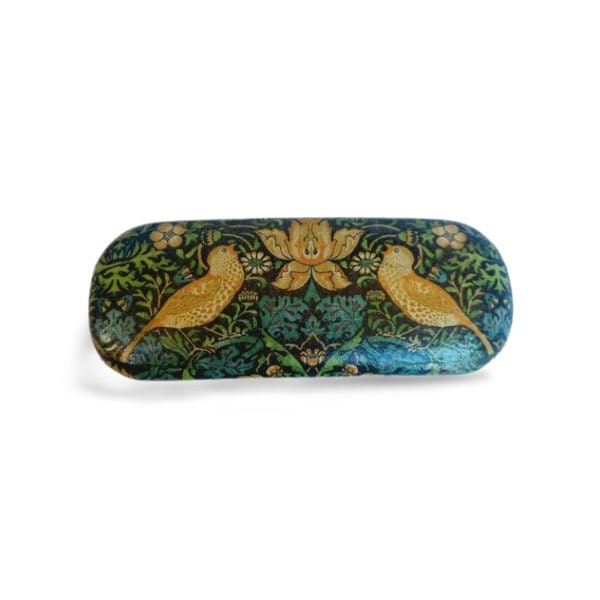 Strawberry Thief Eyeglass Case, Portable Hard Glasses Case, William Morris Eyeglass Protector, Adorable Eyeglasses Box,  Reading glasses