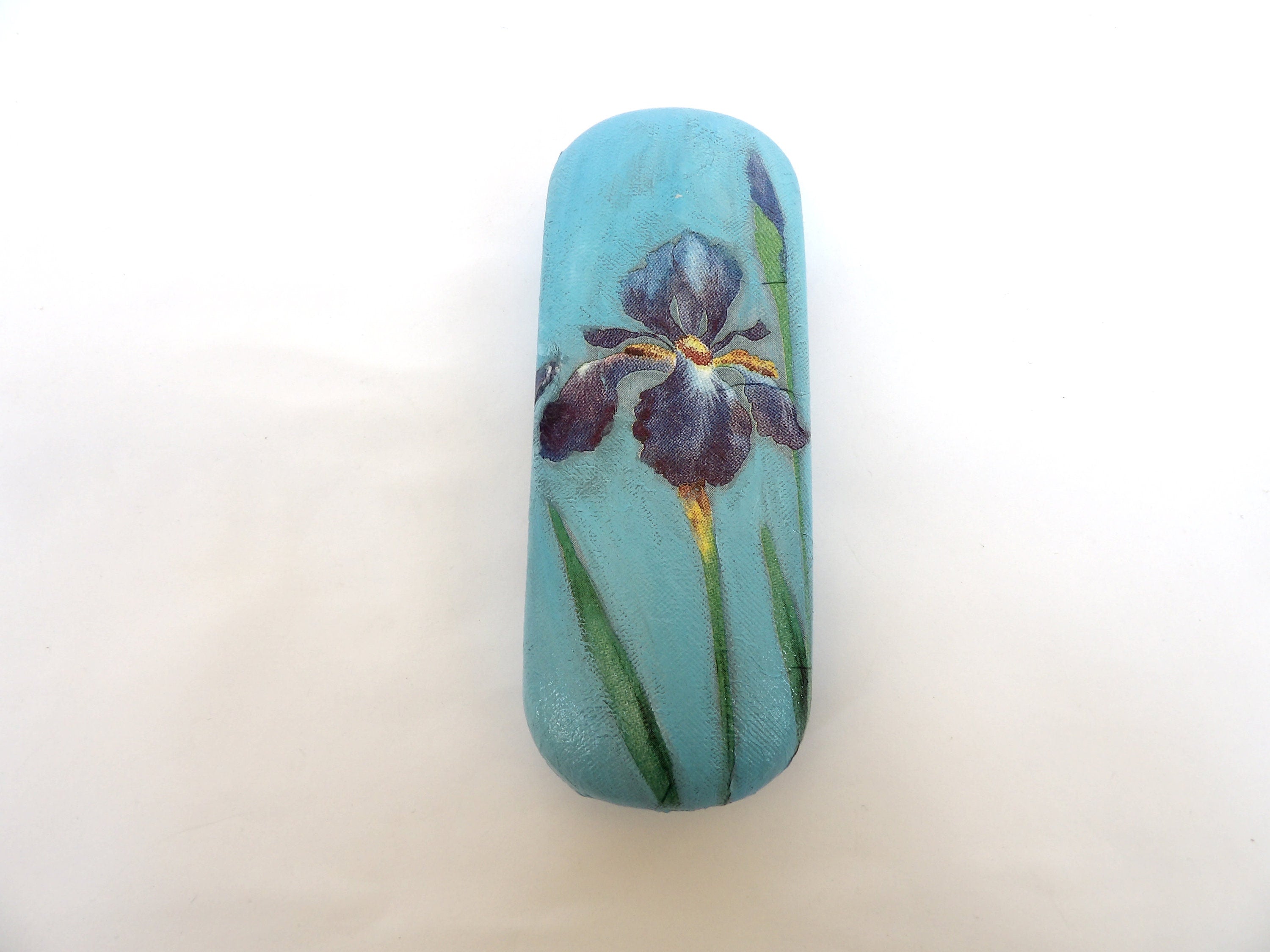 Iris Hard Eyeglasses Case, Glasses Protector, Women Spectacle Case, Reading Glasses Holder, Bag and Purse Item , OOAK gift for mom, sister