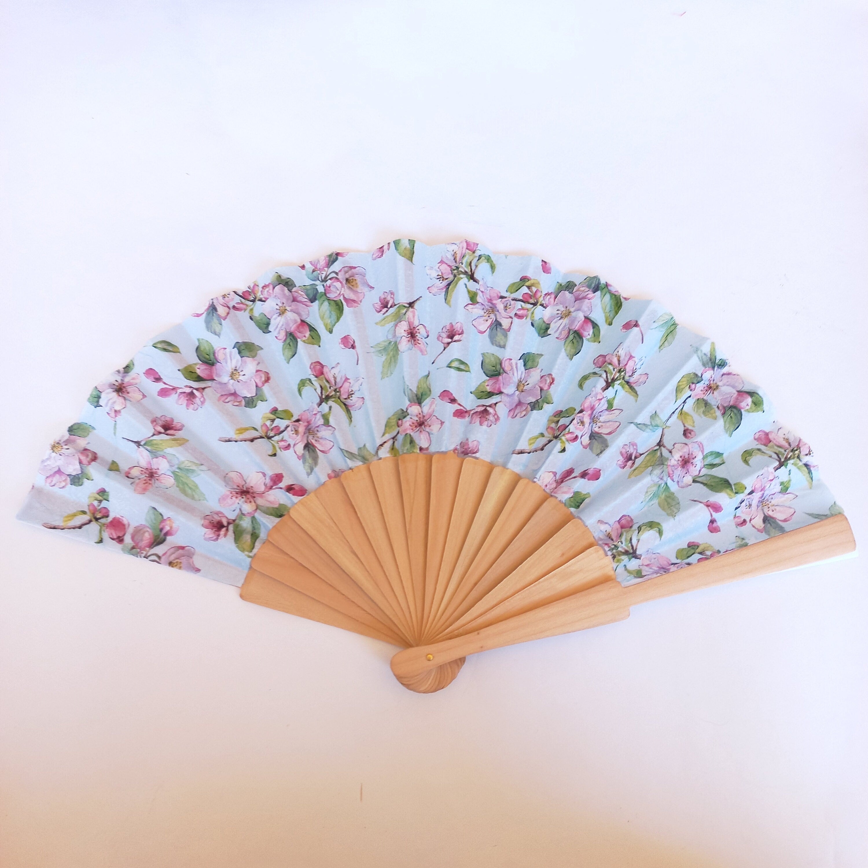 Cherry Blossom Hand Fan: Floral Folding Fan, Party Accessory