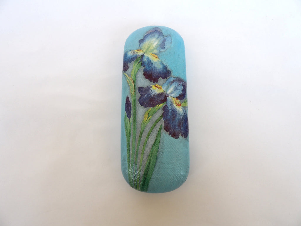 Iris Hard Eyeglasses Case, Glasses Protector, Women Spectacle Case, Reading Glasses Holder, Bag and Purse Item , OOAK gift for mom, sister