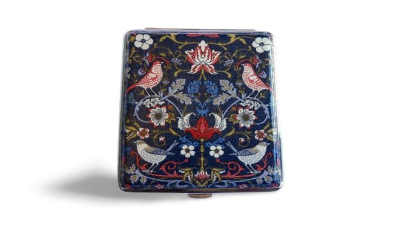 Strawberry Thief Cigarette Case, William Morris Case, Business Card Case, Credit Card Wallet, Fashion Cigarette Holder,  Art Nouveau design