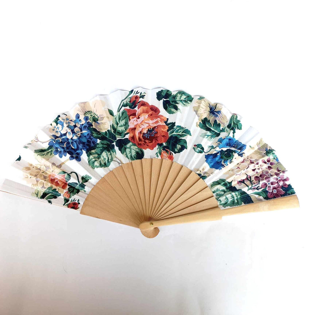 Blossom Hand Fan, Floral Folding Fan, Wedding Hand Fan, Scllop Handheld fan, Bride Hand Fan, Blooming Flowers Accessory, Gift for Her