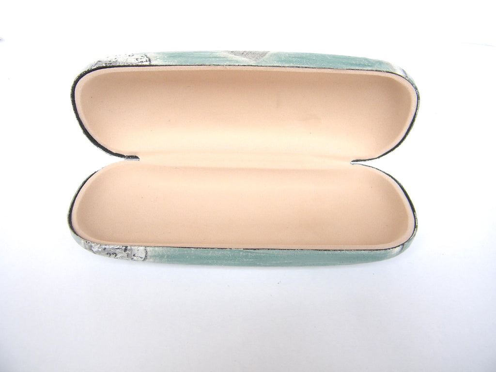 Hard Eyeglass Case, Portable Hard Glasses Case, Elegant Eyeglass Protector, Adorable Eyeglasses Box,  Reading glasses box, mediterranean