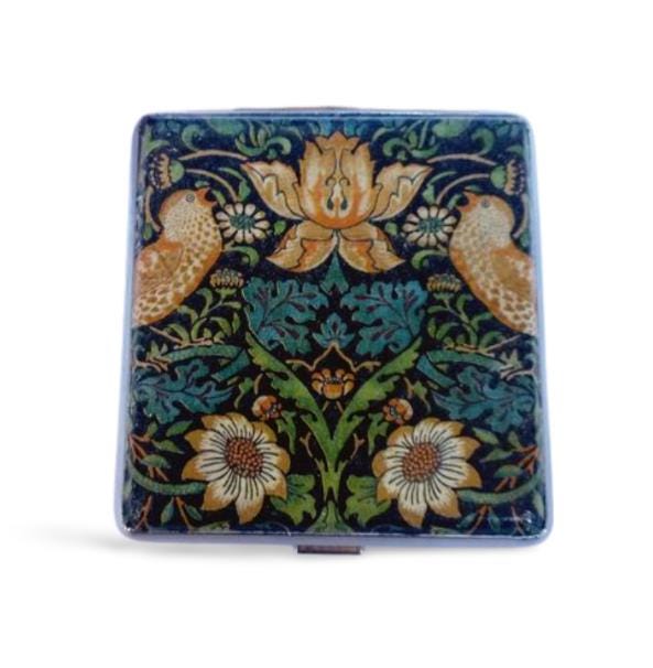Strawberry Thief Cigarette Case, William Morris Case, Business Card Case, Credit Card Wallet, Fashion Cigarrette Holder,  Art Nouveau design