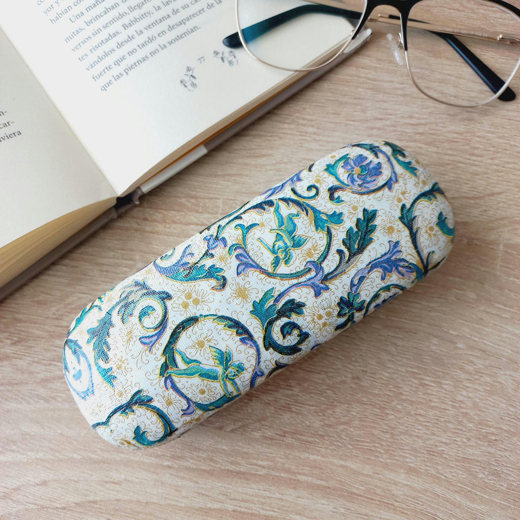 Hard Eyeglass Case, Portable Hard Glasses Case, Elegant Eyeglass Protector, Adorable Eyeglasses Box,  Reading glasses box, mediterranean