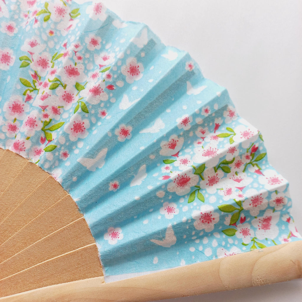 Cherry Blossom Hand Fan: Floral Wedding Accessory