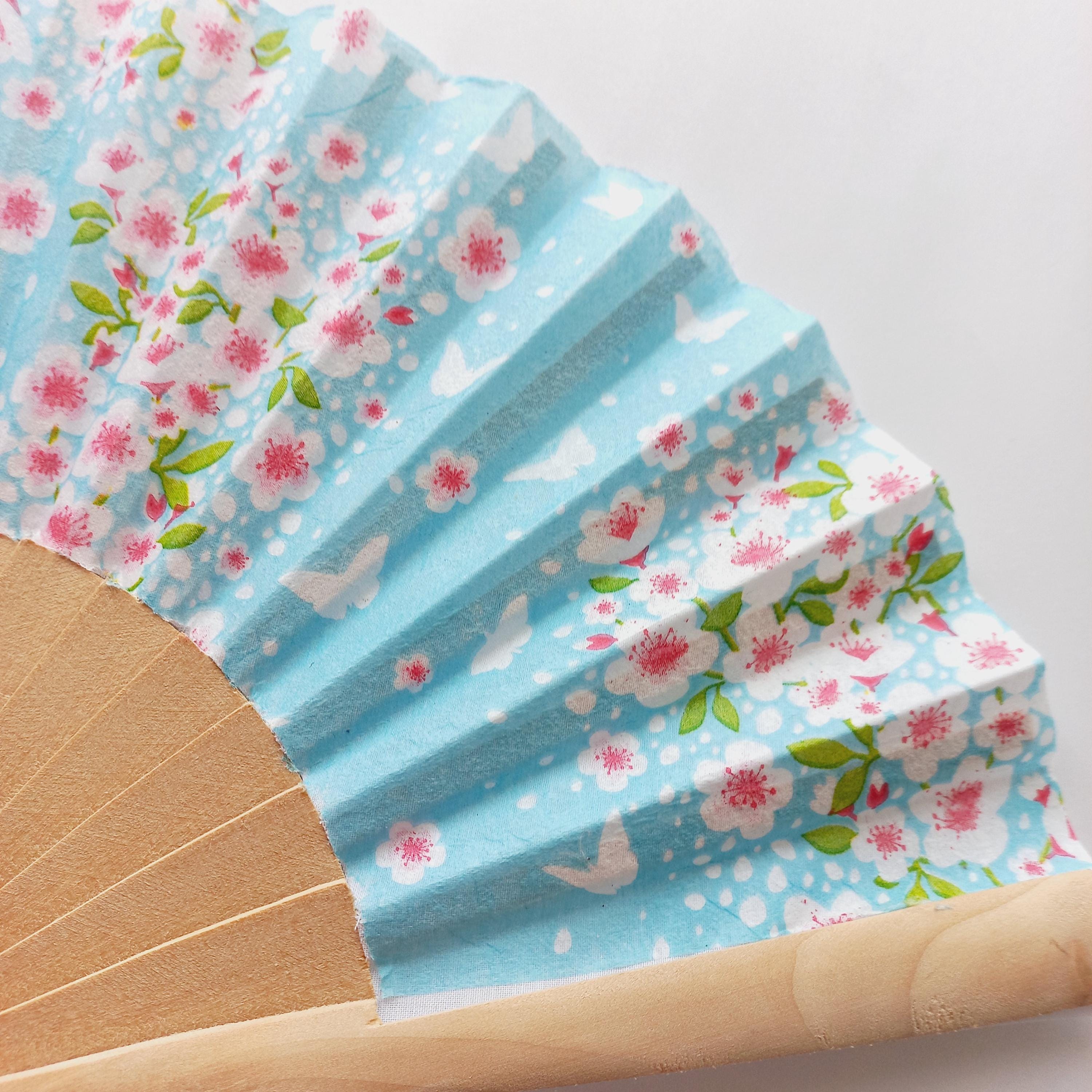 Cherry Blossom Hand Fan: Floral Wedding Accessory