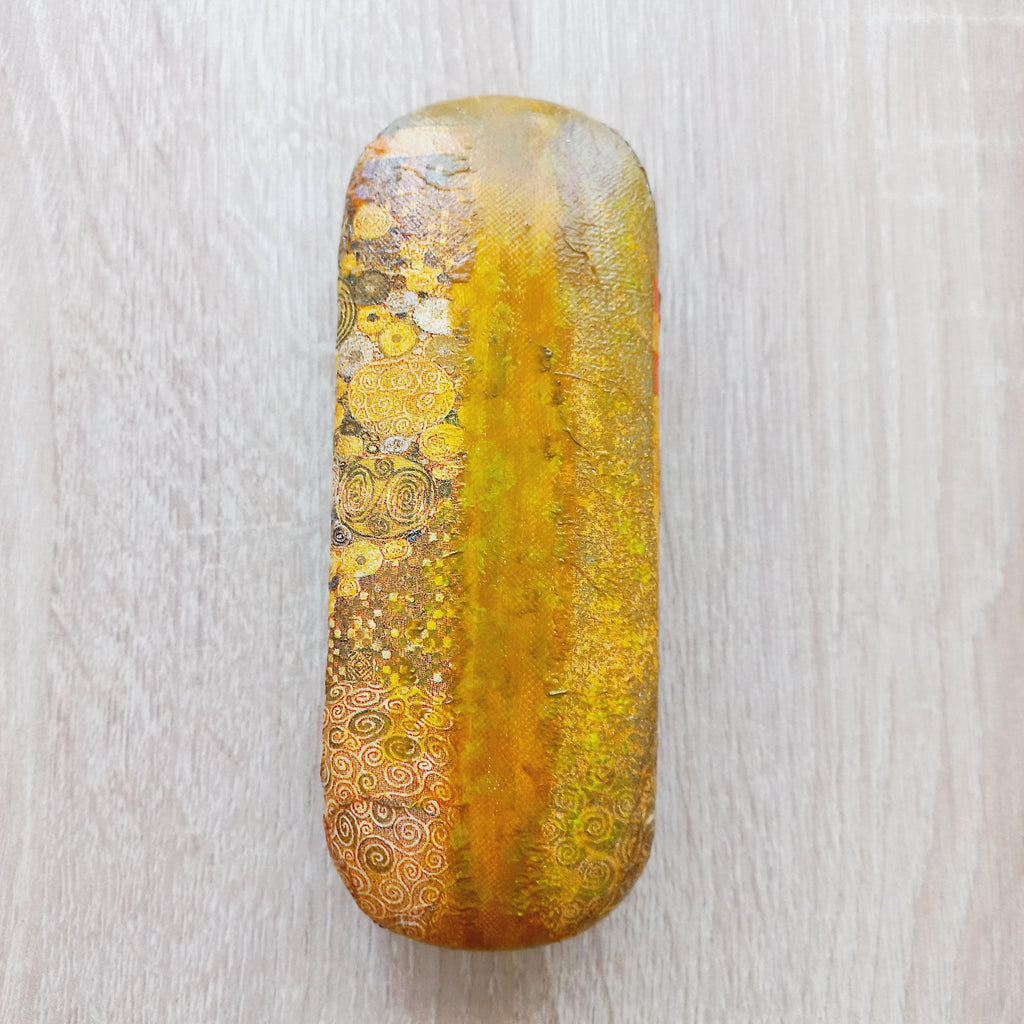 Gustav Klimt  Eyeglass Case,  Portrait of Adele Bloch-Bauer Hard Glasses Case,  Eyeglass Protector, Eyeglasses Box, Portable Reading glasses